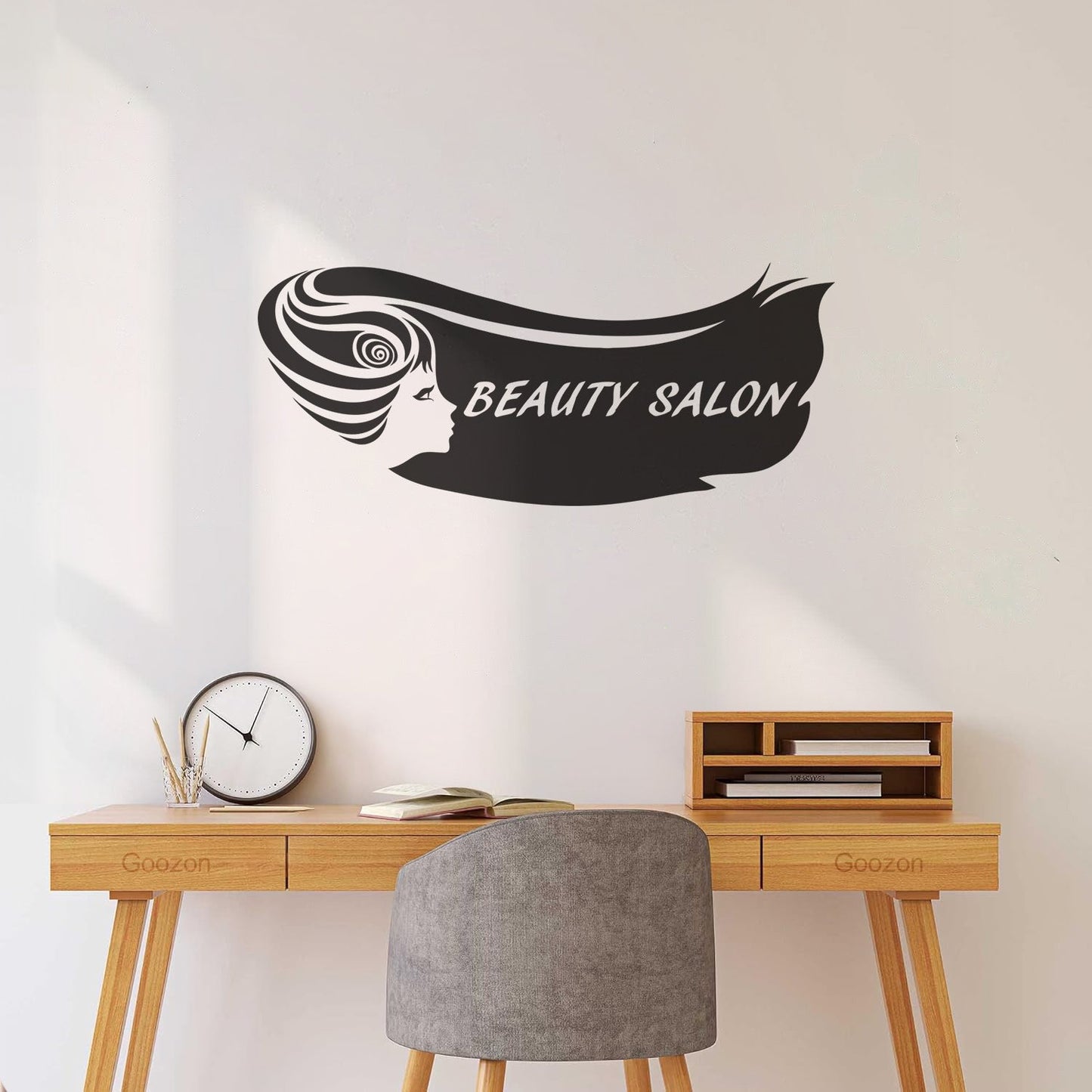 Vinyl Wall Decals Beauty Salon Hair Woman Girl Barbershop Stylist Art Mural Painting