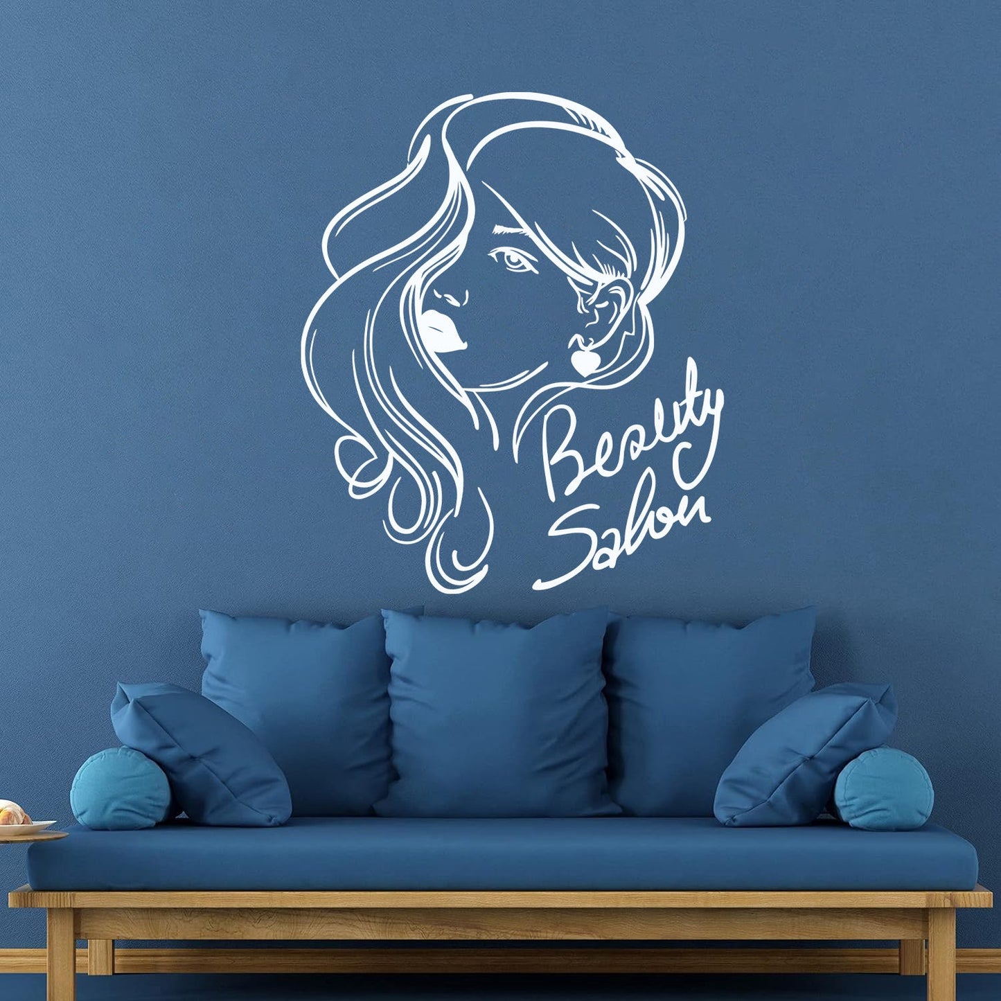 Engraving Decals Beauty Salon Hair Woman Girl Multiple Size Options