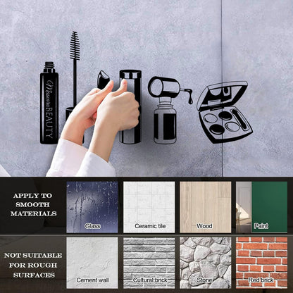 Mural And Wall Vinyl Decal Beauty Salon Mascara Stylist Woman Waterproof