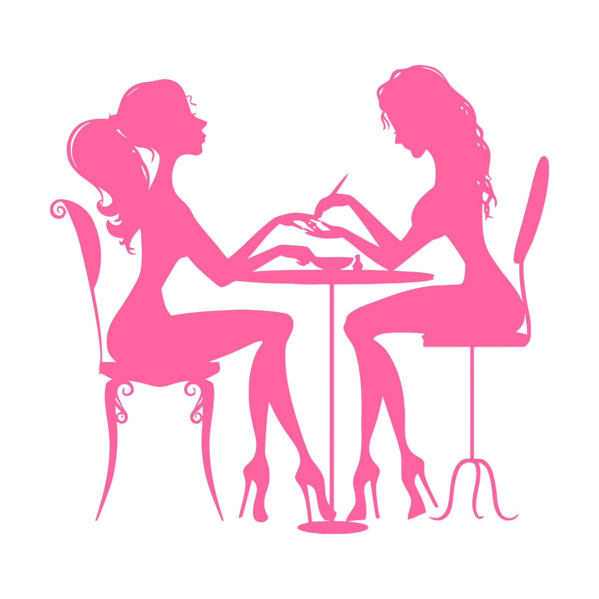 Wall Stickers Paster Paper Beauty Salon Nail Hair Spa Woman Girl It Won'T Fall Off