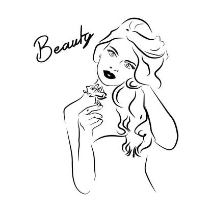 Wall Vinyl Sticker Decor Beauty Salon Pretty Woman Personalized Customization