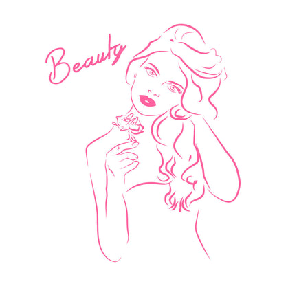 Wall Vinyl Sticker Decor Beauty Salon Pretty Woman Personalized Customization