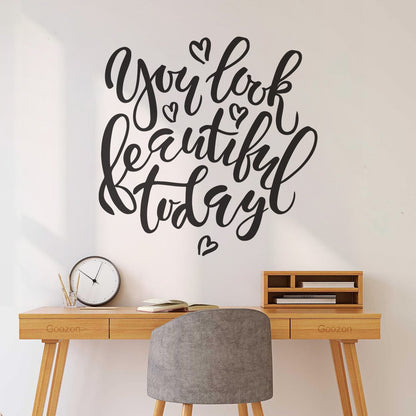 Fine Carving Stickers Beauty Salon Quote Inspire Girl Woman Can Modify And Add Information