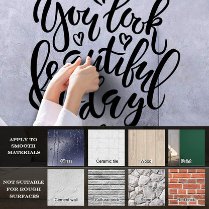 Fine Carving Stickers Beauty Salon Quote Inspire Girl Woman Can Modify And Add Information