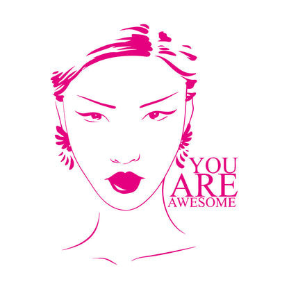 Beauty Salon Quote Woman Girl Inspiration Wall Stickers Art Decoration