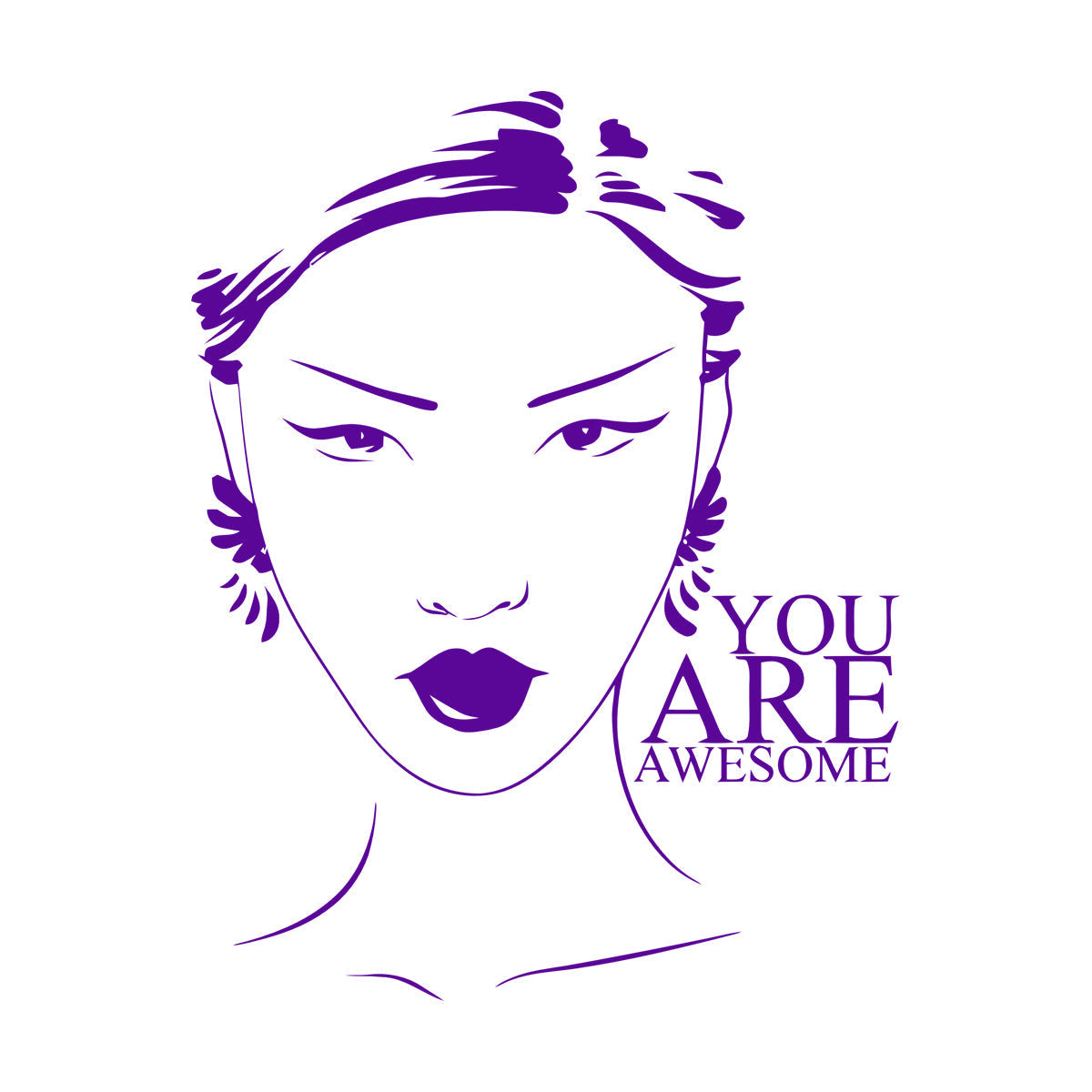 Beauty Salon Quote Woman Girl Inspiration Wall Stickers Art Decoration