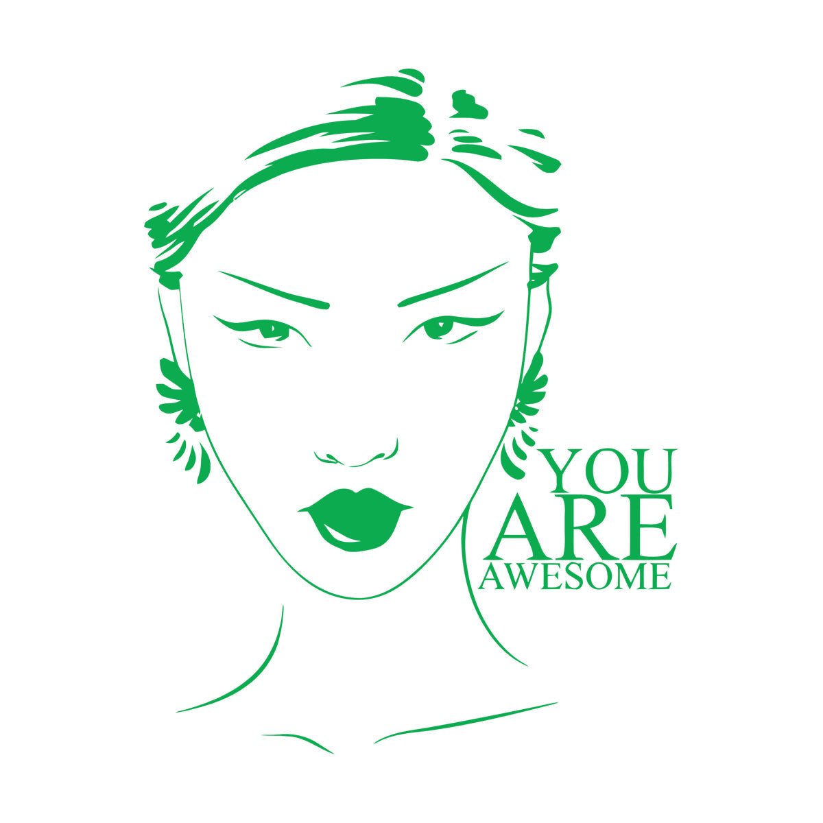 Beauty Salon Quote Woman Girl Inspiration Wall Stickers Art Decoration