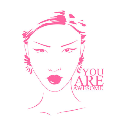 Beauty Salon Quote Woman Girl Inspiration Wall Stickers Art Decoration