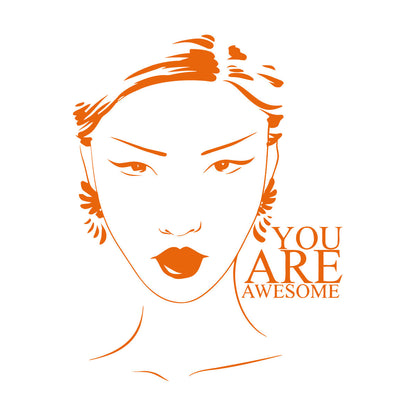 Beauty Salon Quote Woman Girl Inspiration Wall Stickers Art Decoration