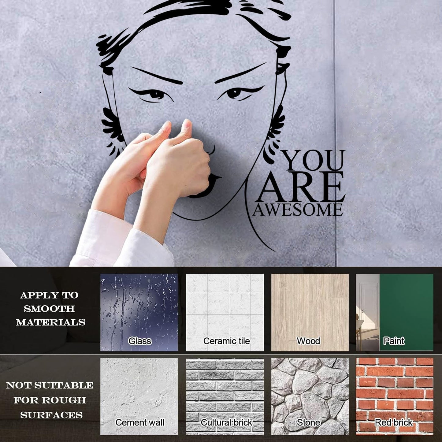 Beauty Salon Quote Woman Girl Inspiration Wall Stickers Art Decoration