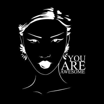 Beauty Salon Quote Woman Girl Inspiration Wall Stickers Art Decoration