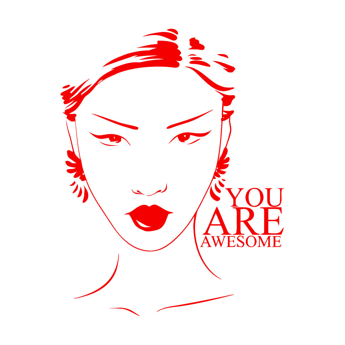 Beauty Salon Quote Woman Girl Inspiration Wall Stickers Art Decoration