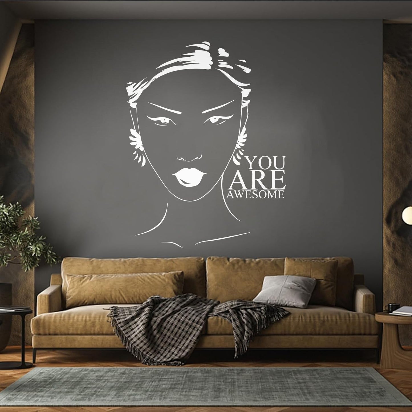 Beauty Salon Quote Woman Girl Inspiration Wall Stickers Art Decoration