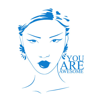 Beauty Salon Quote Woman Girl Inspiration Wall Stickers Art Decoration