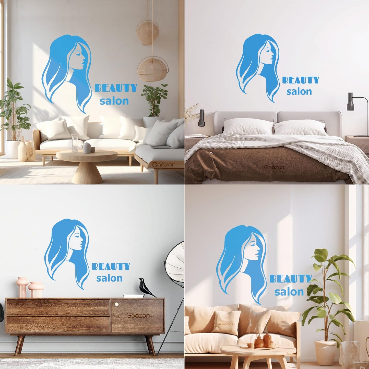 Vinyl Art Sticker Beauty Salon Spa Woman Girl Style Car Body Decoration