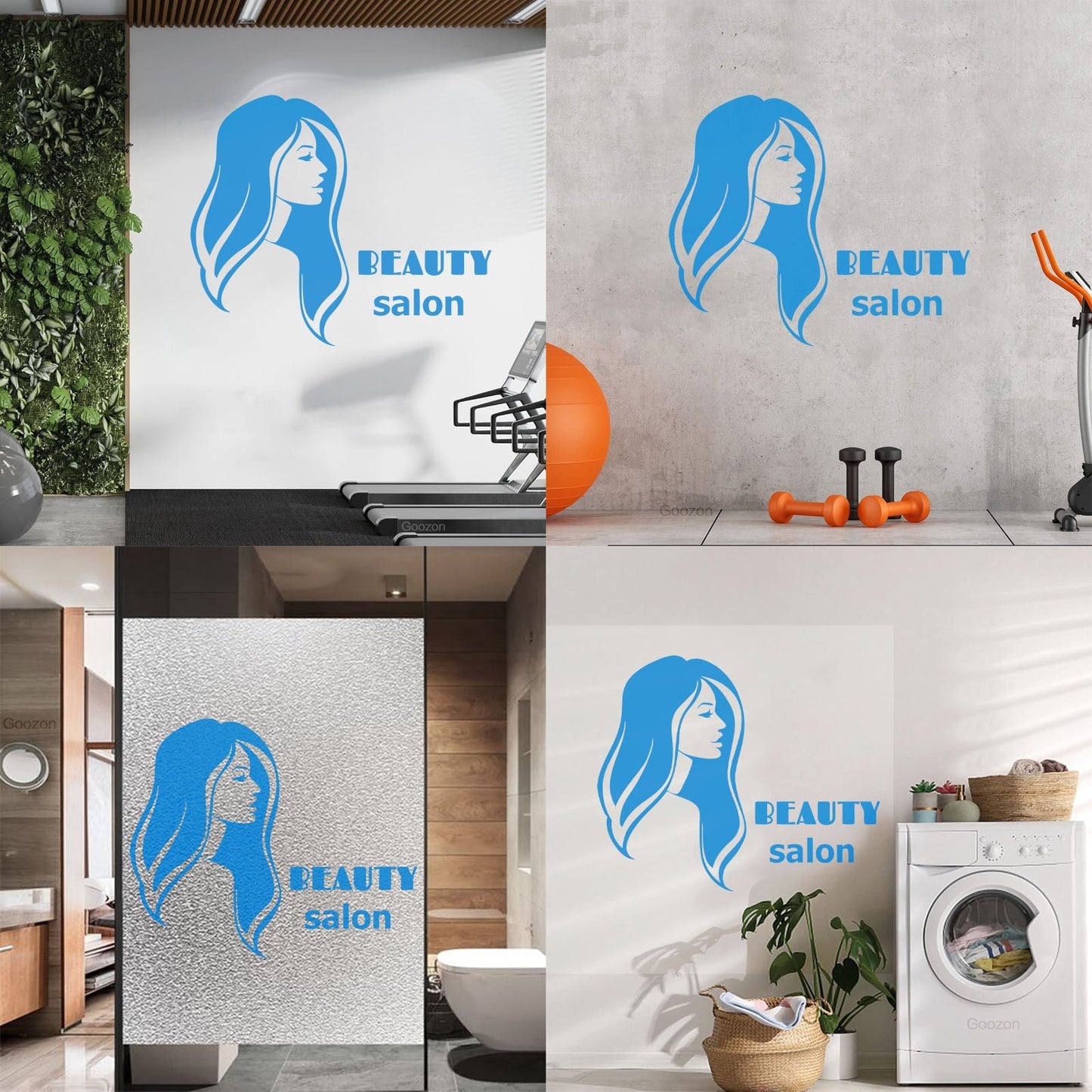 Vinyl Art Sticker Beauty Salon Spa Woman Girl Style Car Body Decoration