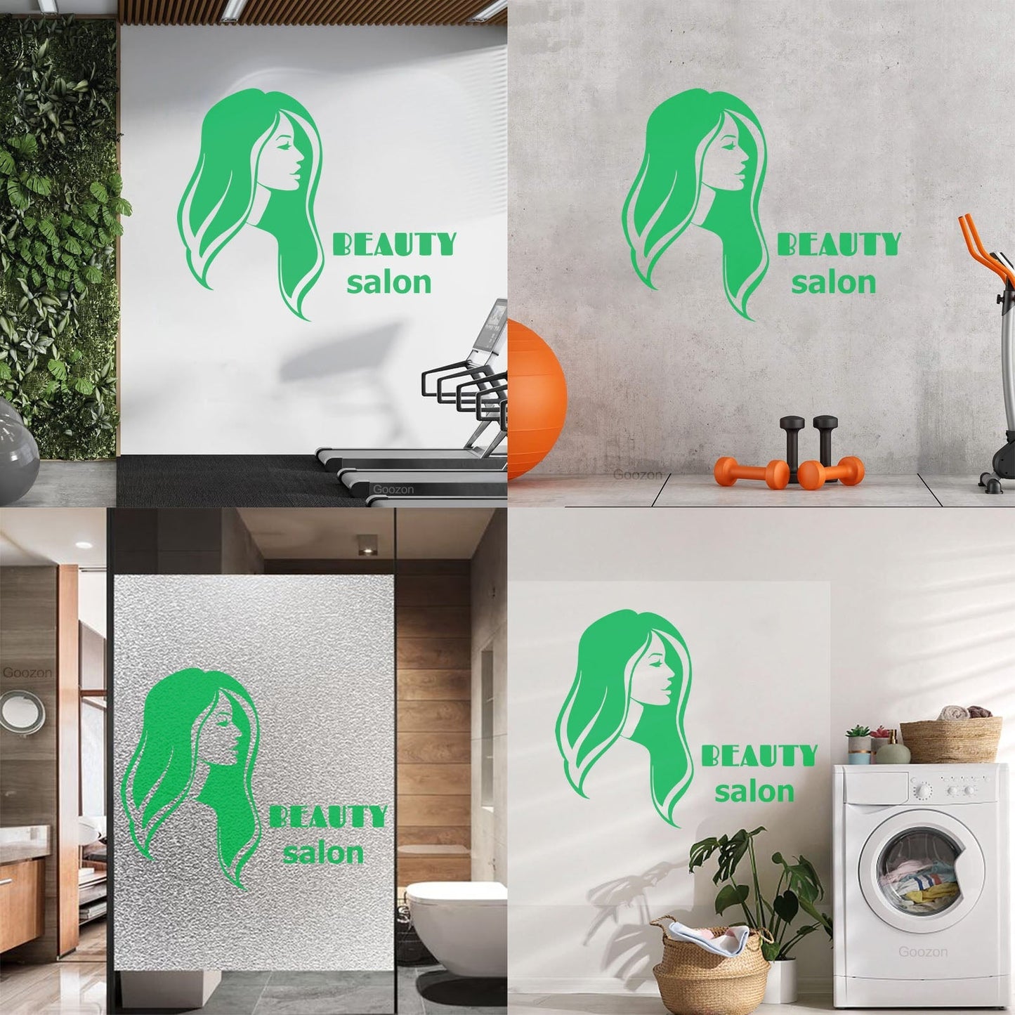 Vinyl Art Sticker Beauty Salon Spa Woman Girl Style Car Body Decoration