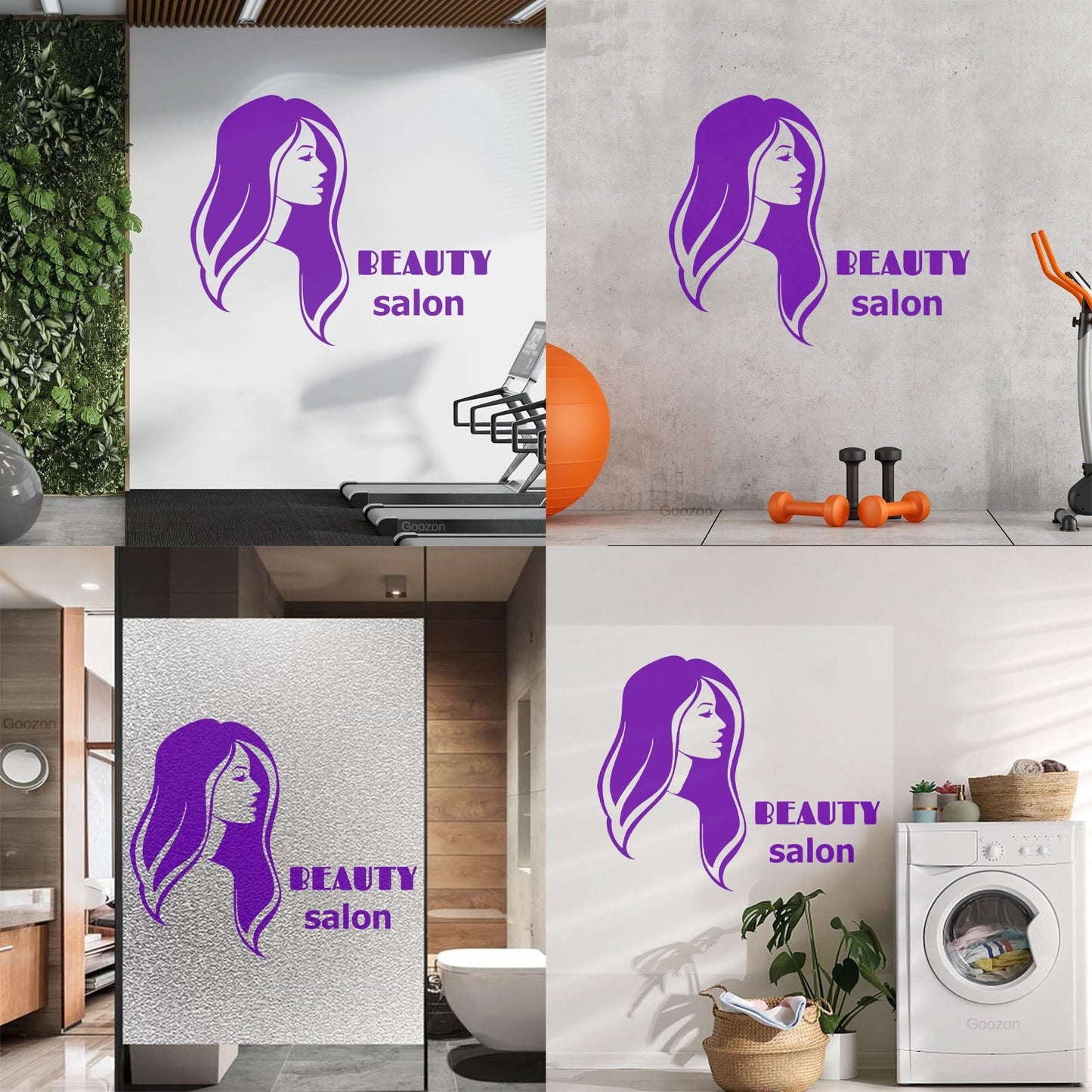 Vinyl Art Sticker Beauty Salon Spa Woman Girl Style Car Body Decoration