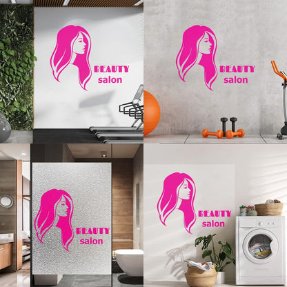 Vinyl Art Sticker Beauty Salon Spa Woman Girl Style Car Body Decoration