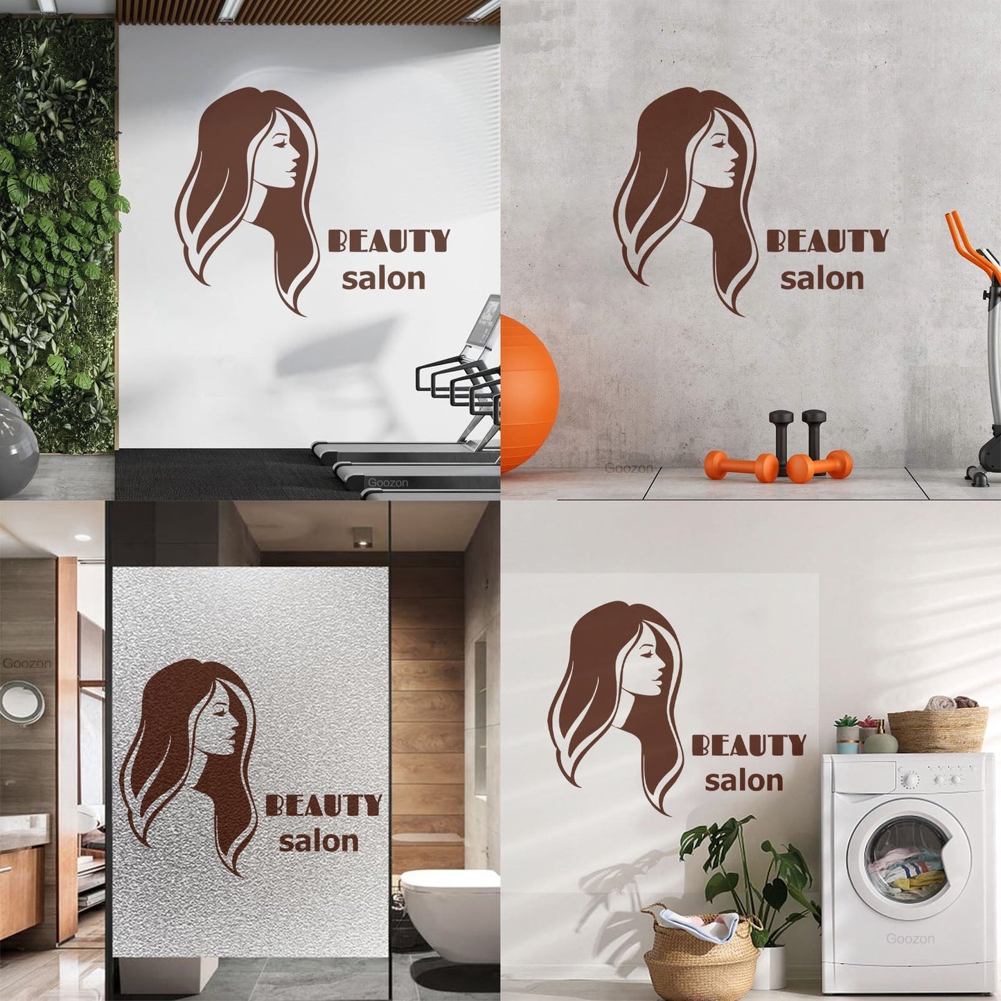 Vinyl Art Sticker Beauty Salon Spa Woman Girl Style Car Body Decoration