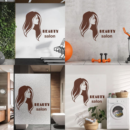Vinyl Art Sticker Beauty Salon Spa Woman Girl Style Car Body Decoration