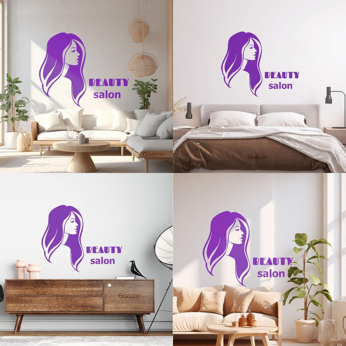 Vinyl Art Sticker Beauty Salon Spa Woman Girl Style Car Body Decoration