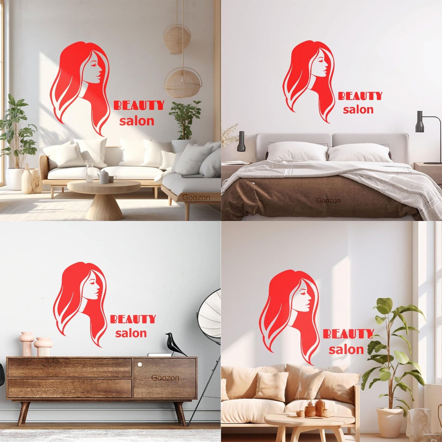 Vinyl Art Sticker Beauty Salon Spa Woman Girl Style Car Body Decoration