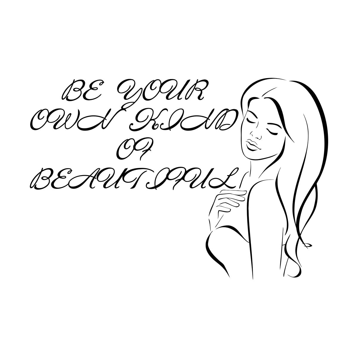 Engraving Stickers Beauty Salon Woman Fashion Style Girl Window Decals