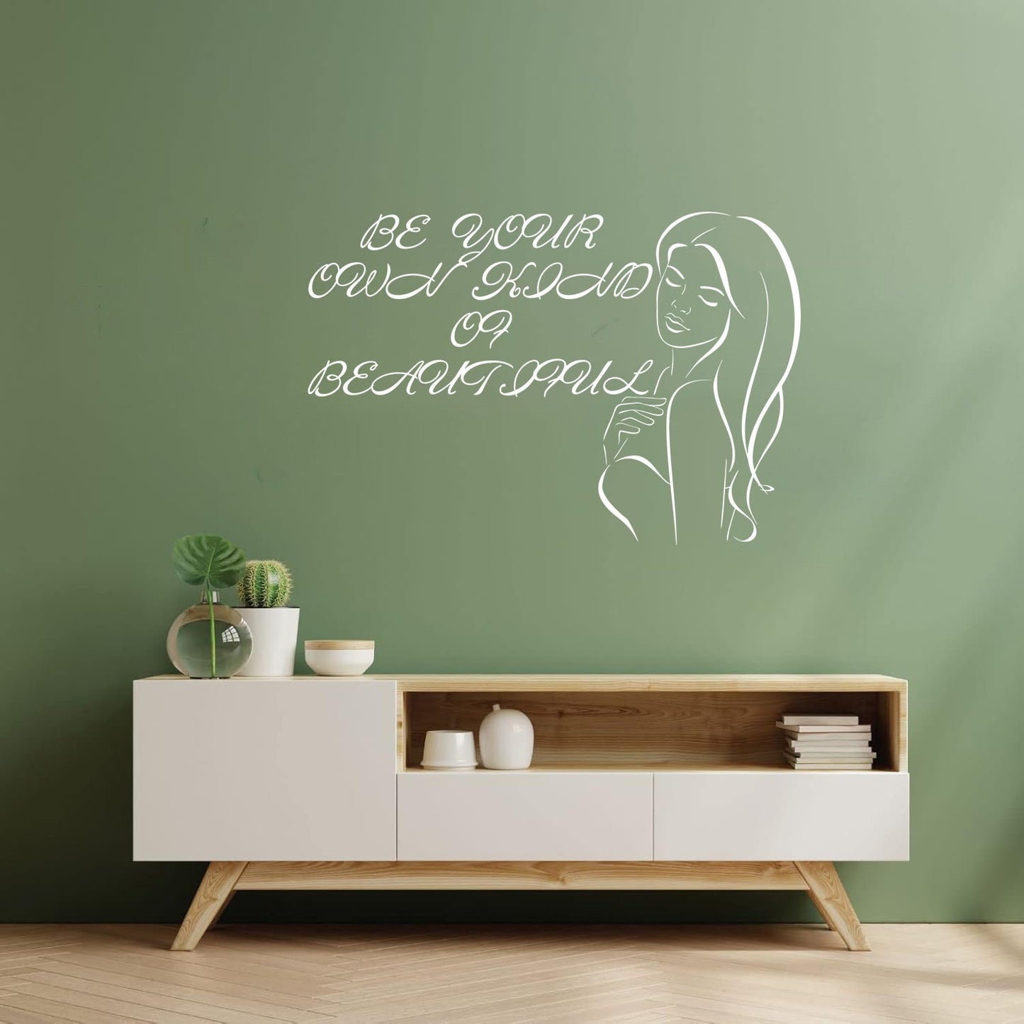 Engraving Stickers Beauty Salon Woman Fashion Style Girl Window Decals