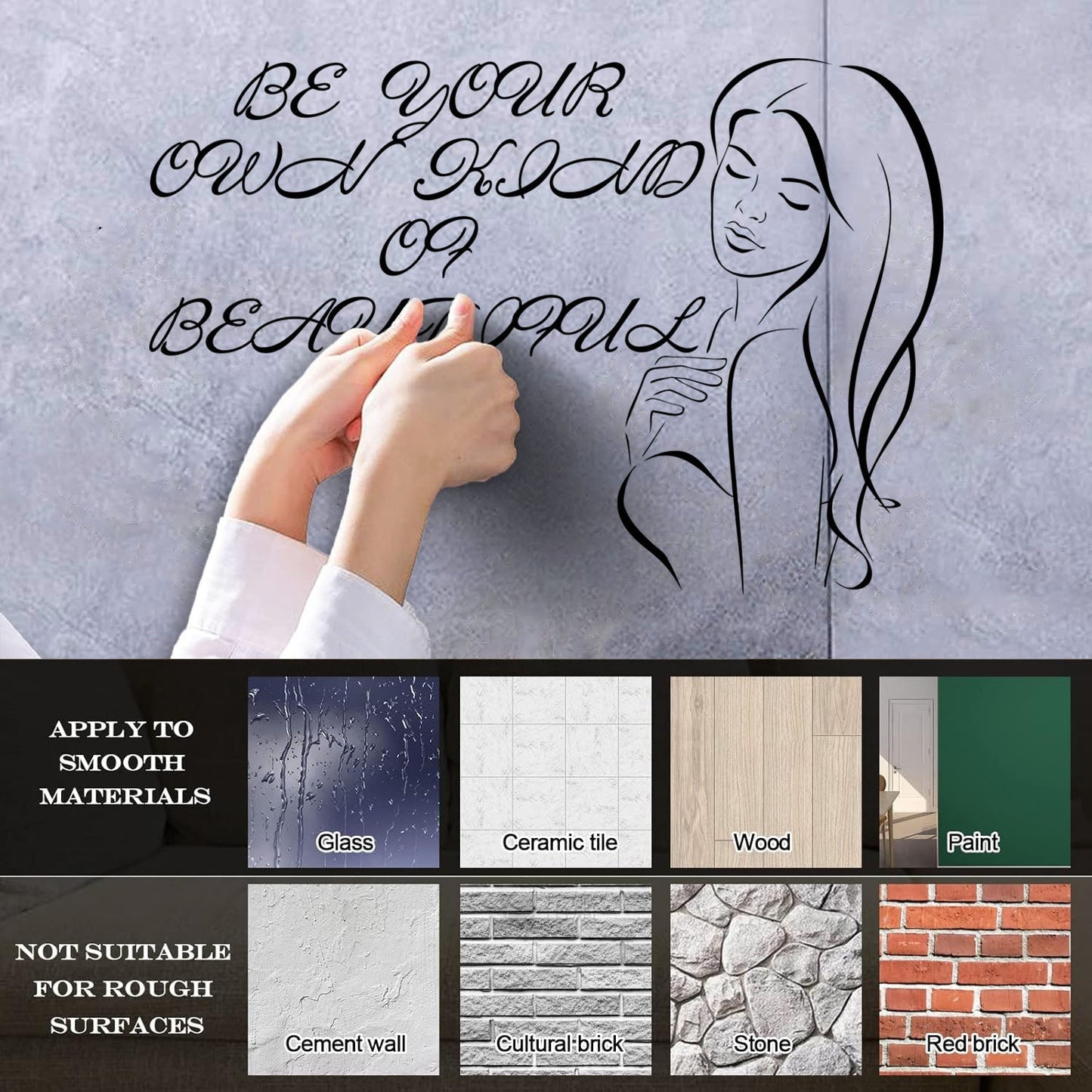 Engraving Stickers Beauty Salon Woman Fashion Style Girl Window Decals