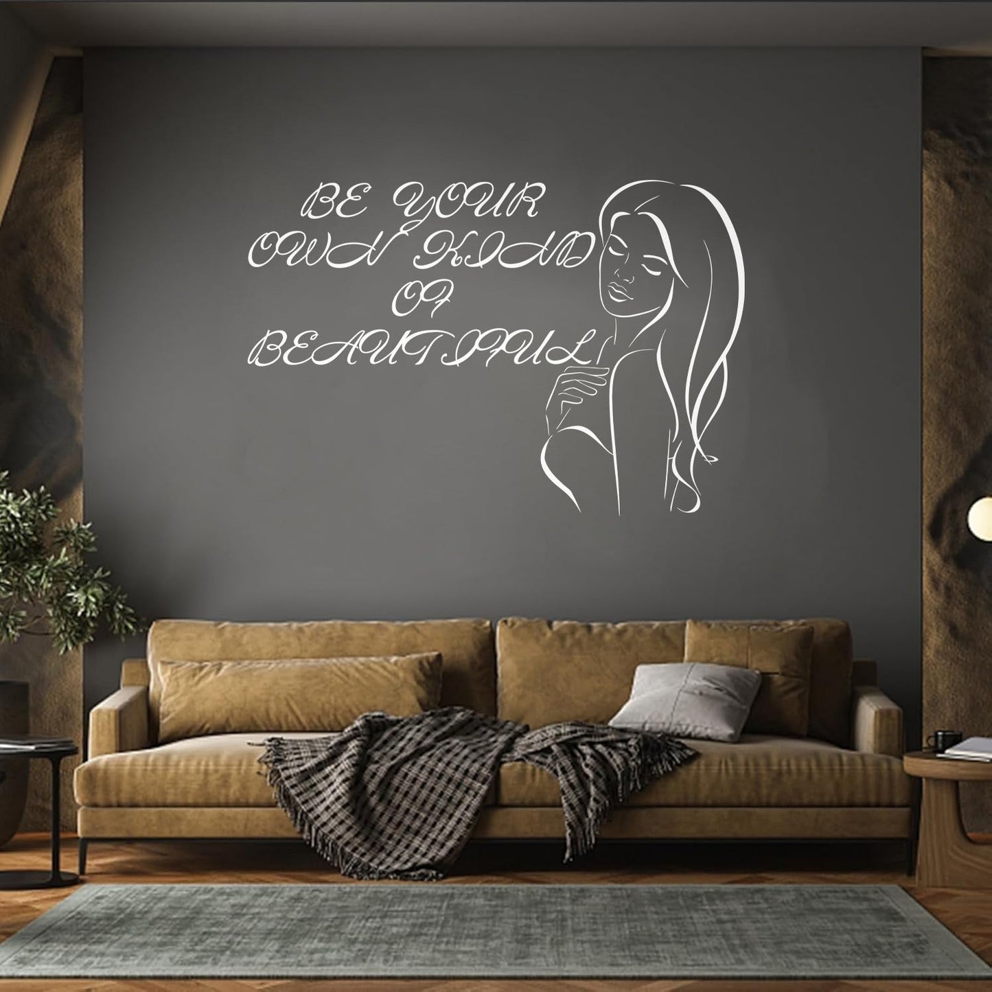 Engraving Stickers Beauty Salon Woman Fashion Style Girl Window Decals