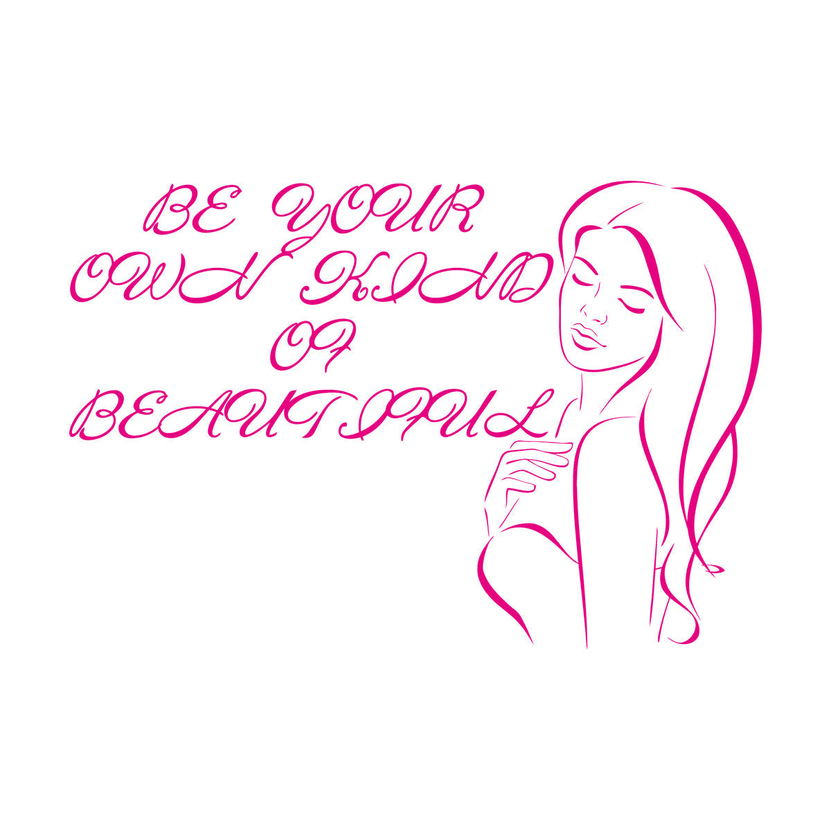 Engraving Stickers Beauty Salon Woman Fashion Style Girl Window Decals