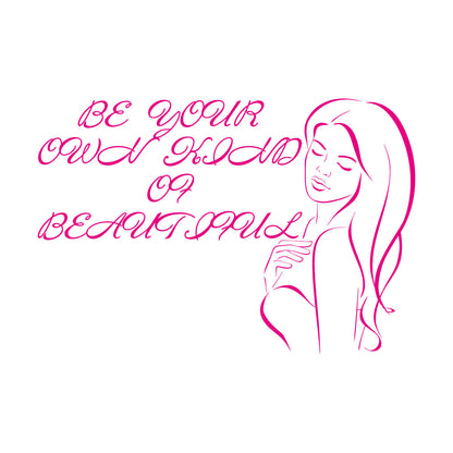 Engraving Stickers Beauty Salon Woman Fashion Style Girl Window Decals