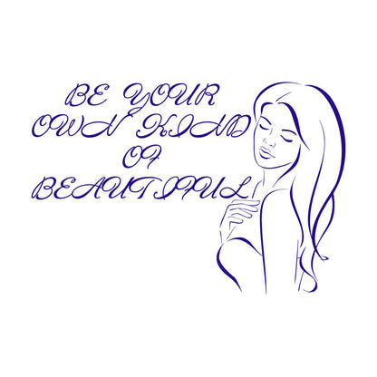 Engraving Stickers Beauty Salon Woman Fashion Style Girl Window Decals