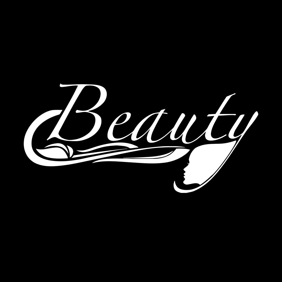 Beauty Salon Woman Stylist Spa Girl Hairdresser Lettering Stickers Tattoo Culture
