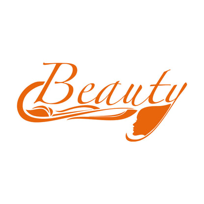 Beauty Salon Woman Stylist Spa Girl Hairdresser Lettering Stickers Tattoo Culture