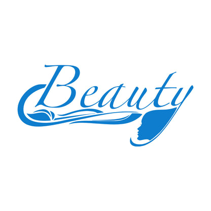 Beauty Salon Woman Stylist Spa Girl Hairdresser Lettering Stickers Tattoo Culture