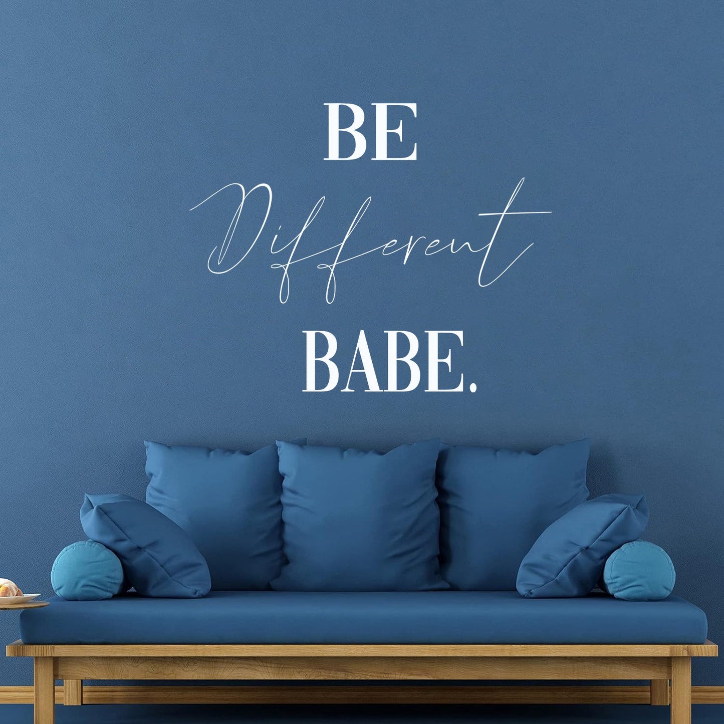 Wall Decals Paster Paper Be Different Babe Quote Inspirational Words Phrase Letters Woman Girl Beauty Salon Removable Without Leaving Glue