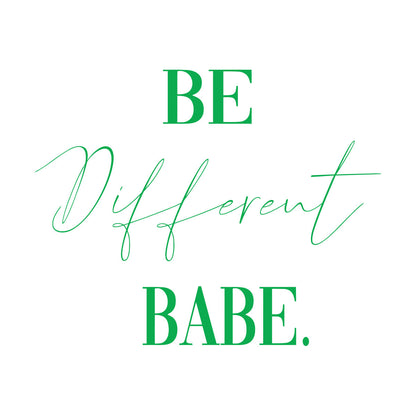 Wall Decals Paster Paper Be Different Babe Quote Inspirational Words Phrase Letters Woman Girl Beauty Salon Removable Without Leaving Glue