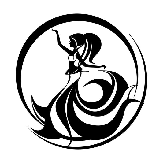 Wall Decals East Arabic Belly Dance Dancer Girl Abstract Woman Tattoo Culture
