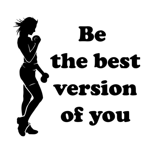 Lettering Stickers Fitnesscenter Girl Gymnastics Woman Quote Motivational Inspire Art Decoration