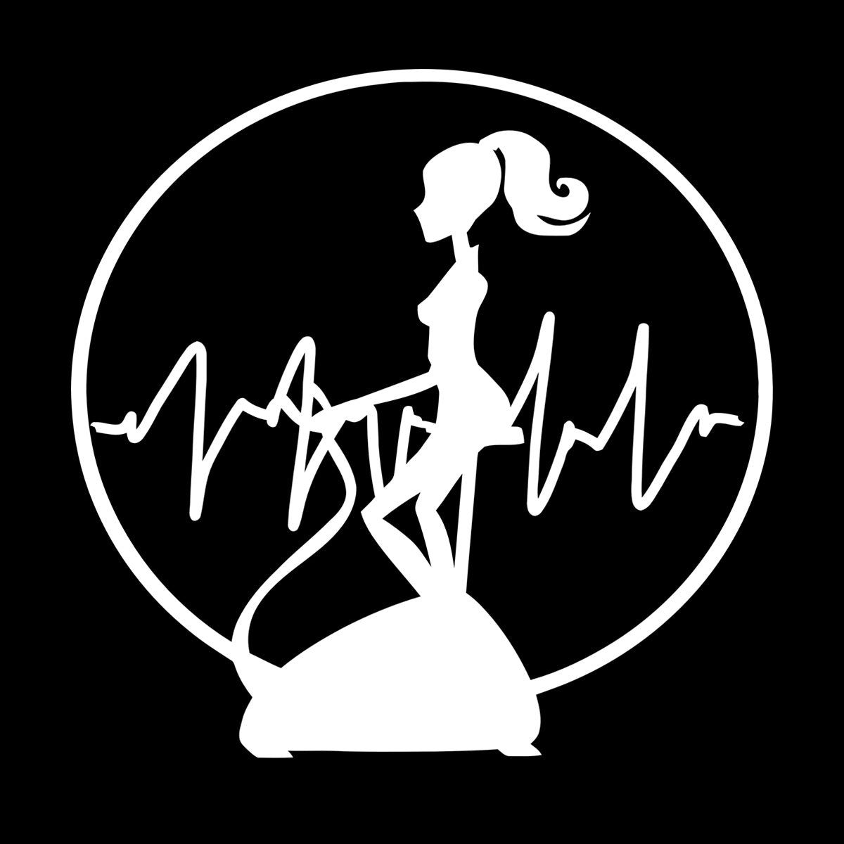 Wall Vinyl Sticker Decor Fitnesscenter Gymnastics Cardio Training Sports Woman Girl Self Adhesive