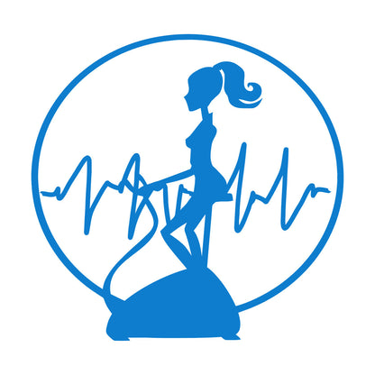 Wall Vinyl Sticker Decor Fitnesscenter Gymnastics Cardio Training Sports Woman Girl Self Adhesive
