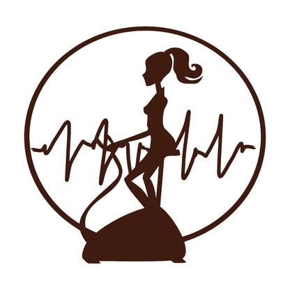 Wall Vinyl Sticker Decor Fitnesscenter Gymnastics Cardio Training Sports Woman Girl Self Adhesive