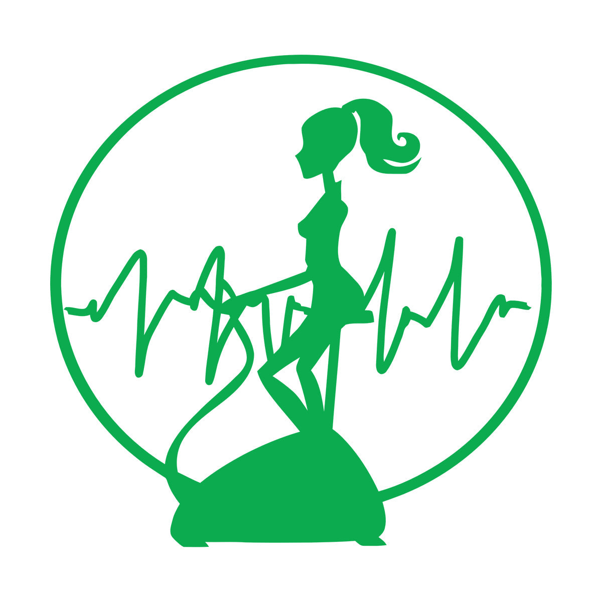 Wall Vinyl Sticker Decor Fitnesscenter Gymnastics Cardio Training Sports Woman Girl Self Adhesive