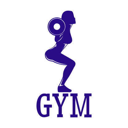 Wall Decals Pvc Gymnastics Fitnesscenter Woman Bodybuilding Sports Girl Easy Installation