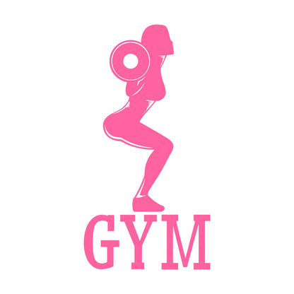 Wall Decals Pvc Gymnastics Fitnesscenter Woman Bodybuilding Sports Girl Easy Installation