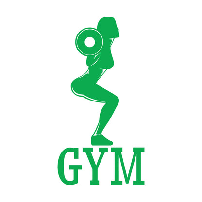 Wall Decals Pvc Gymnastics Fitnesscenter Woman Bodybuilding Sports Girl Easy Installation