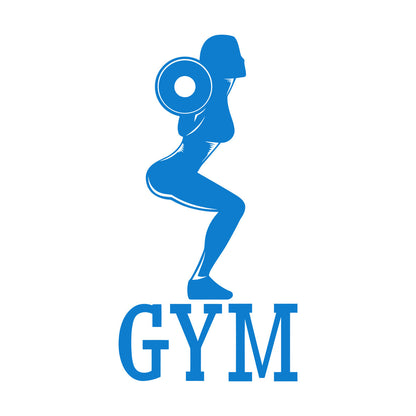 Wall Decals Pvc Gymnastics Fitnesscenter Woman Bodybuilding Sports Girl Easy Installation