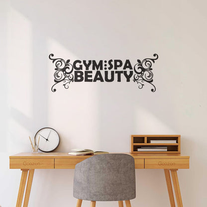 Lettering Stickers Gymnastics Spa Beauty Woman Girl Sports Ation Art Mural Painting